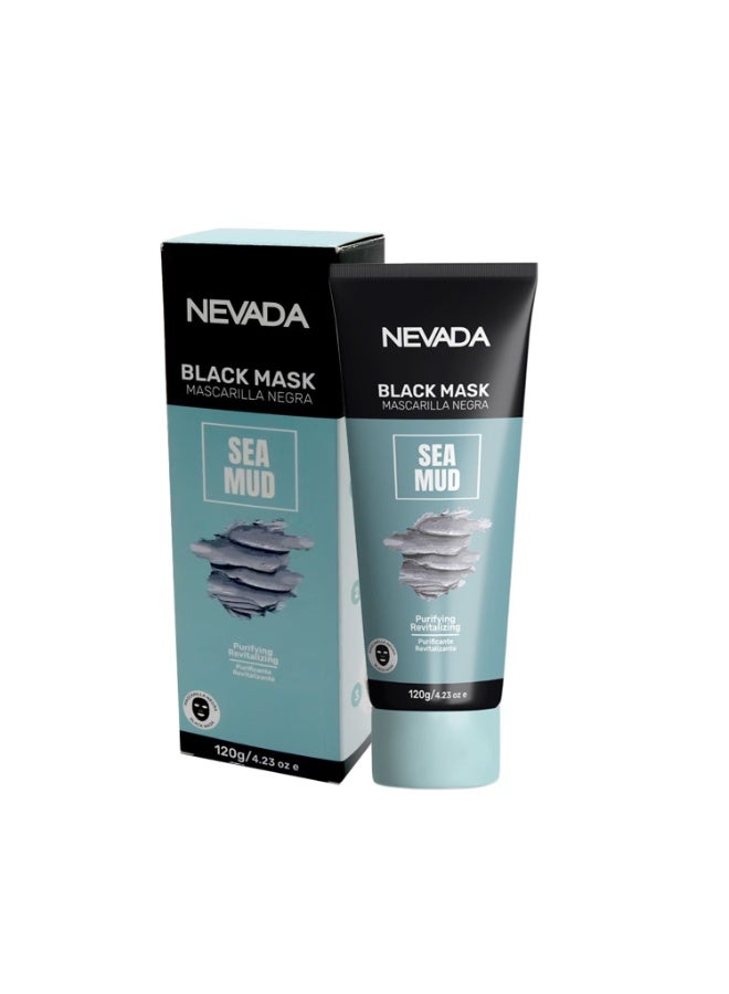 Revitalizing Marine Mud Face Mask – BLACK MASK – NEVADA 120ML
